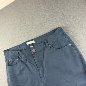 Ash & Erie Pants Mens 34X29 Blue Chino Tapered Fit Stretch Print Cotton Flat